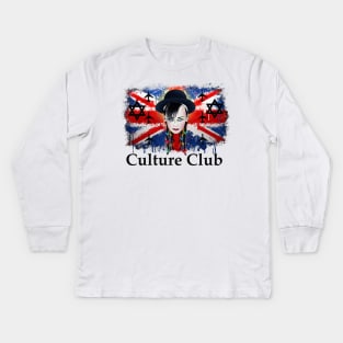 boy george 80s culture club Kids Long Sleeve T-Shirt